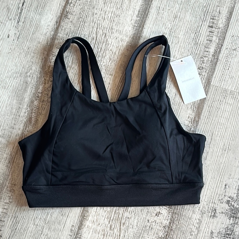 Asplresolar NWT Black Sports Bra Women’s Size XXL